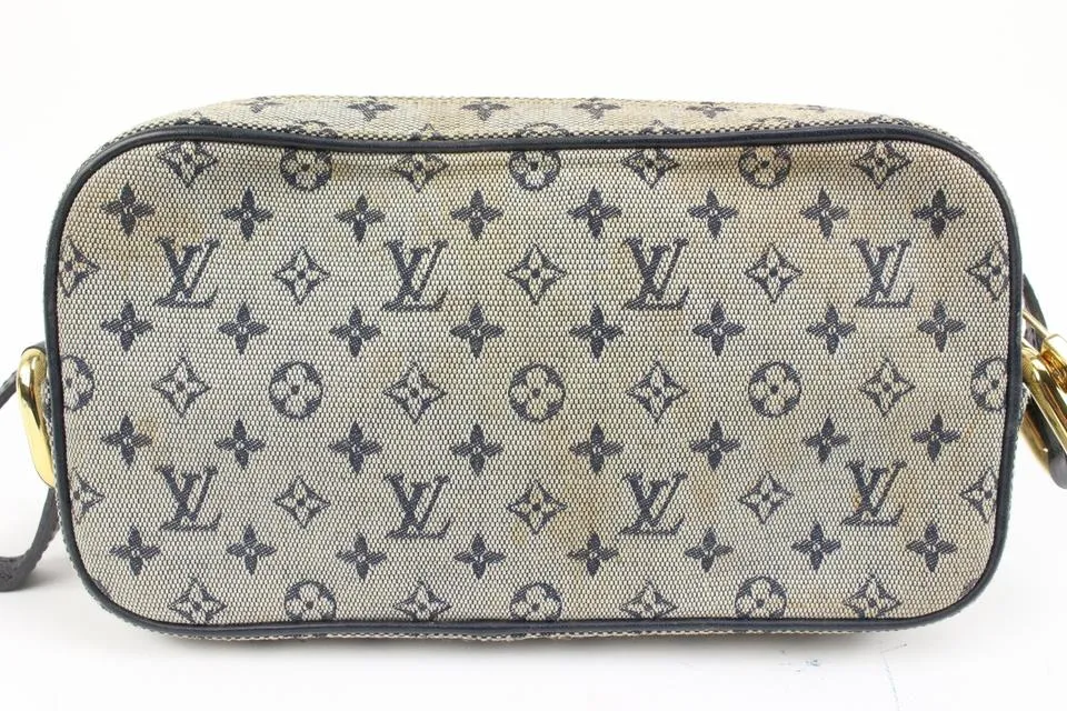 Louis Vuitton Grey x Navy Monogram Mini Lin Juliette MM Crossbody Bag 83lz418s