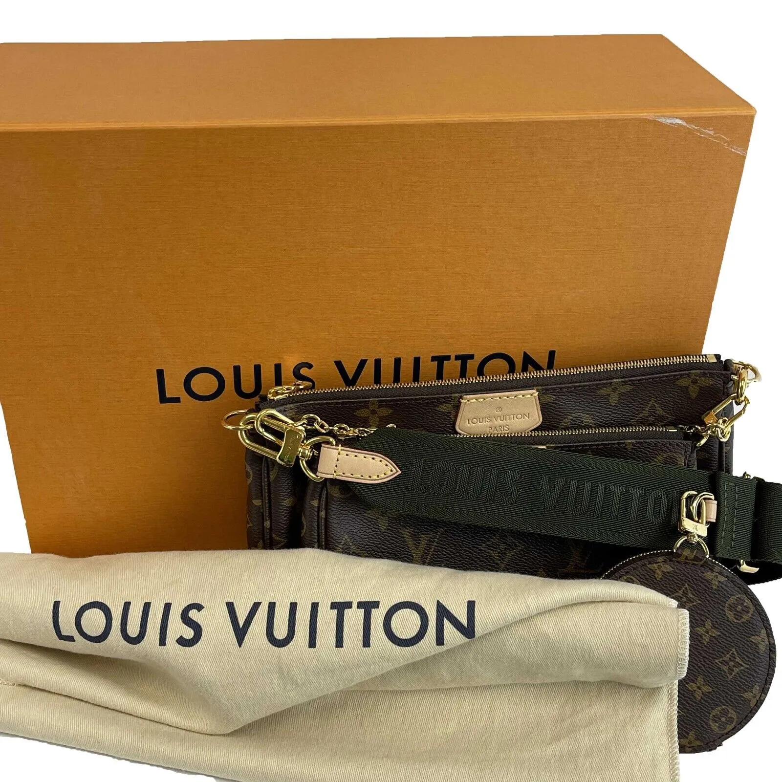Louis Vuitton - Khaki Multi Pochette - Brown/Beige/Green Crossbody
