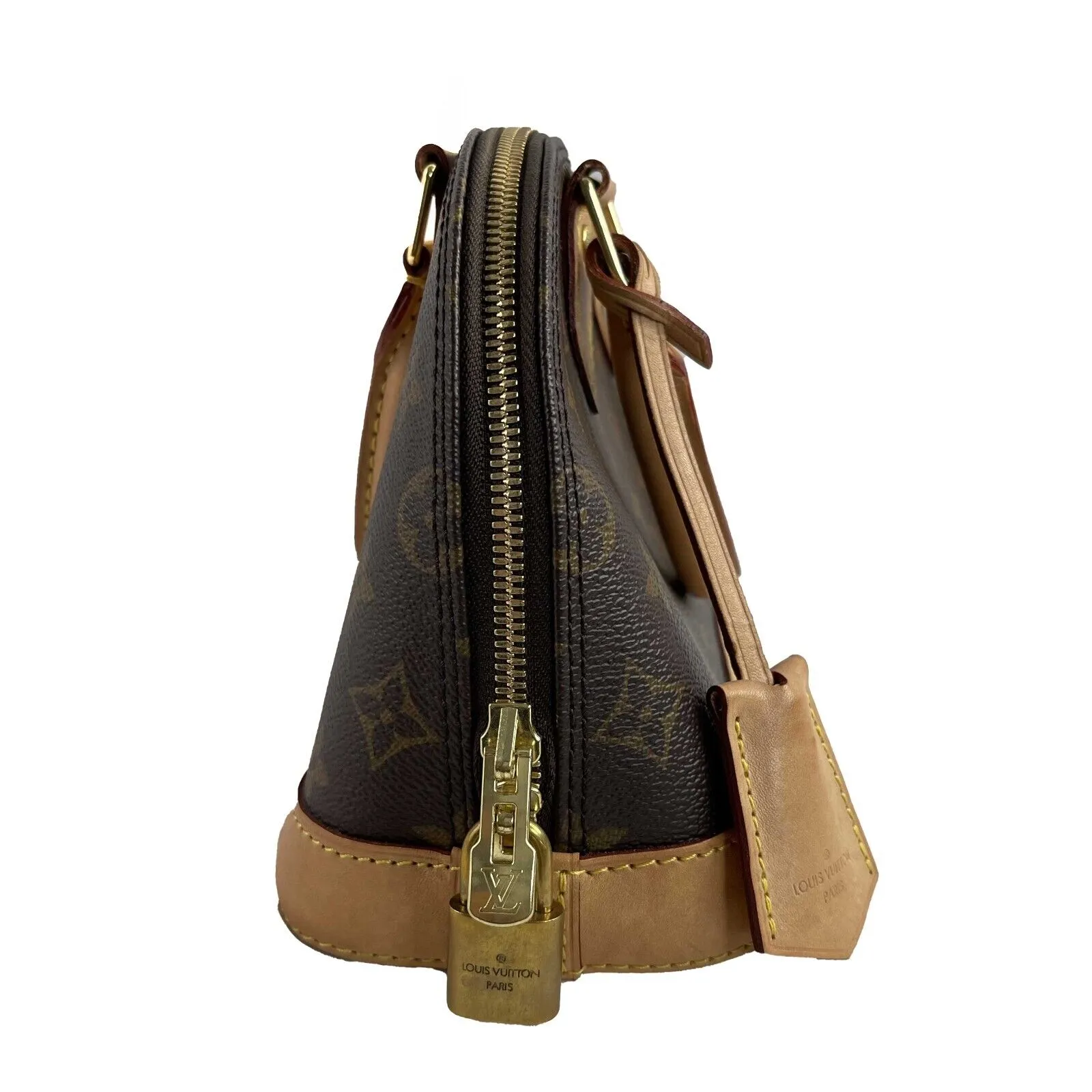 Louis Vuitton - LV Alma BB Monogram - Brown Top Handle w/ Shoulder Strap
