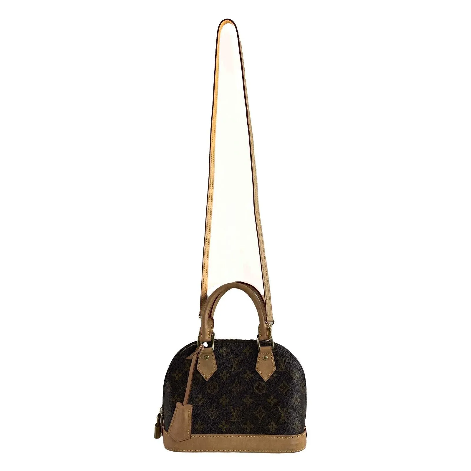 Louis Vuitton - LV Alma BB Monogram - Brown Top Handle w/ Shoulder Strap