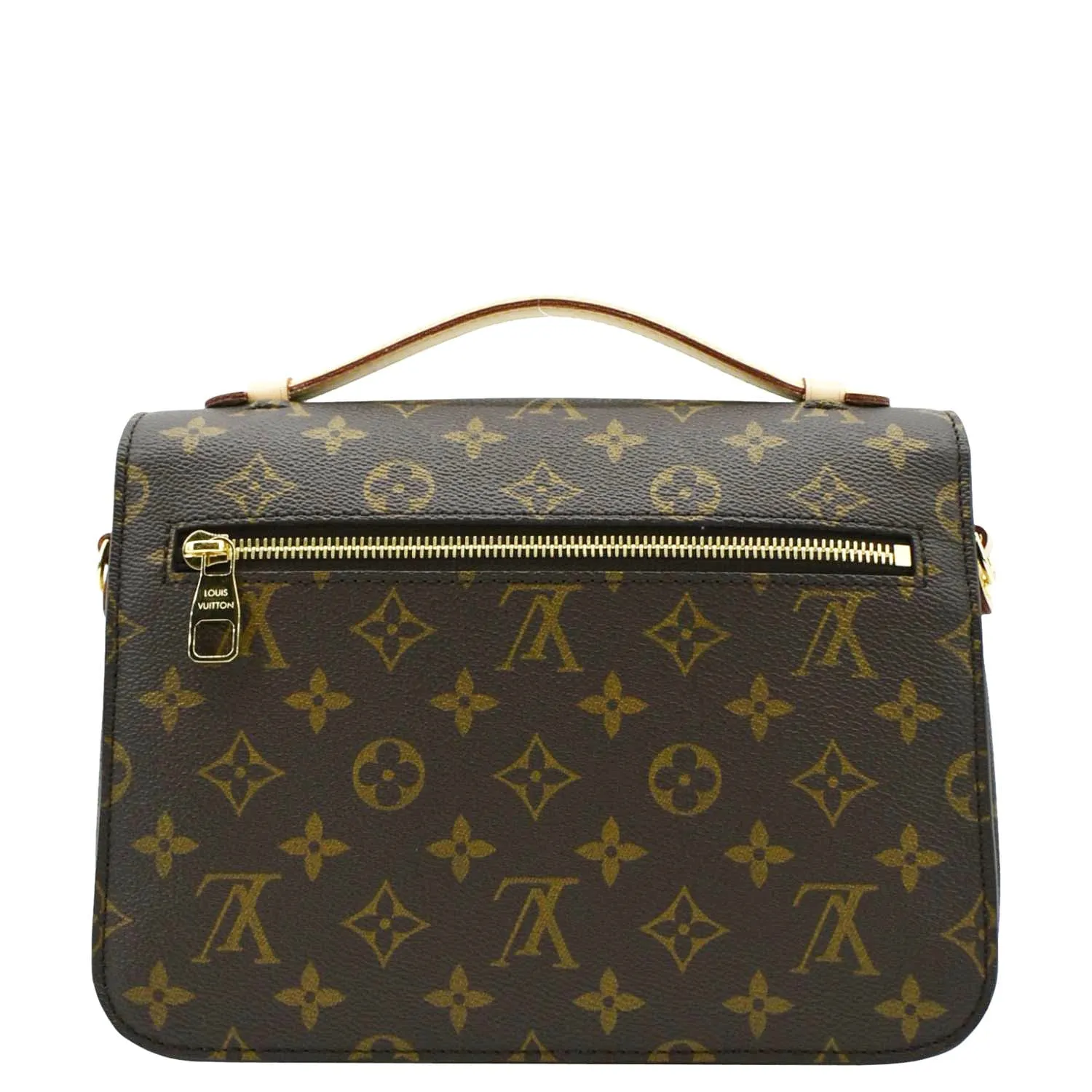 LOUIS VUITTON Metis Pochette Monogram Canvas Crossbody Bag Brown