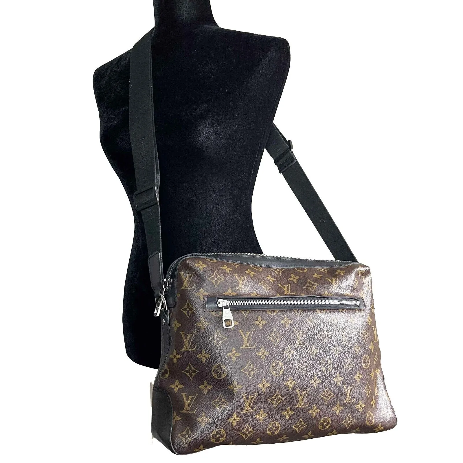 Louis Vuitton Monogram Macassar Torres Messenger Brown Handbag