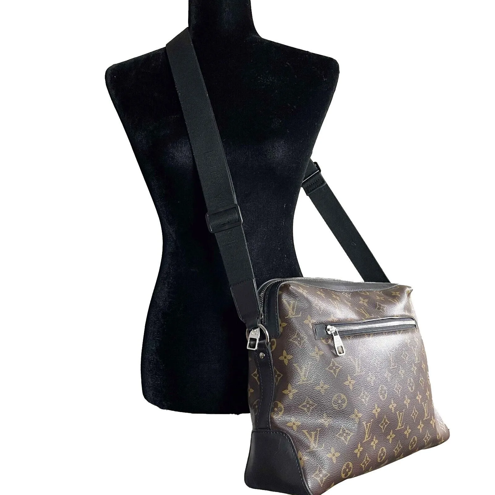 Louis Vuitton Monogram Macassar Torres Messenger Brown Handbag