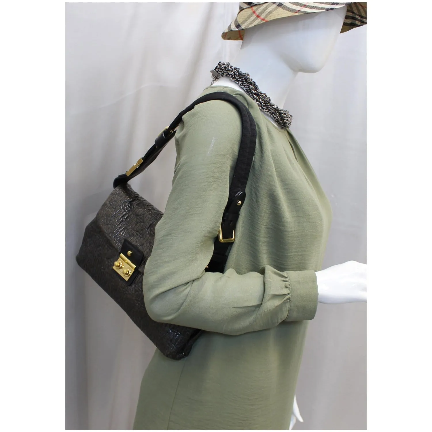LOUIS VUITTON Motard Pochette Monogram Leather Shoulder Bag Black - Last Call