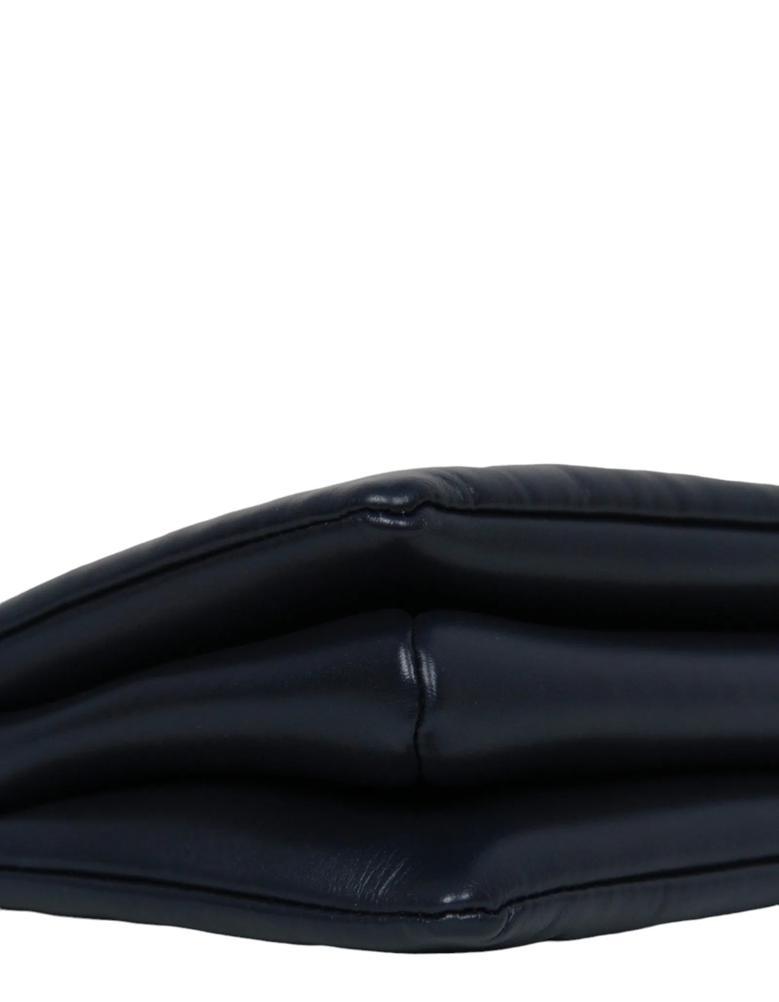 Louis Vuitton Navy Lambskin Monogram Coussin PM