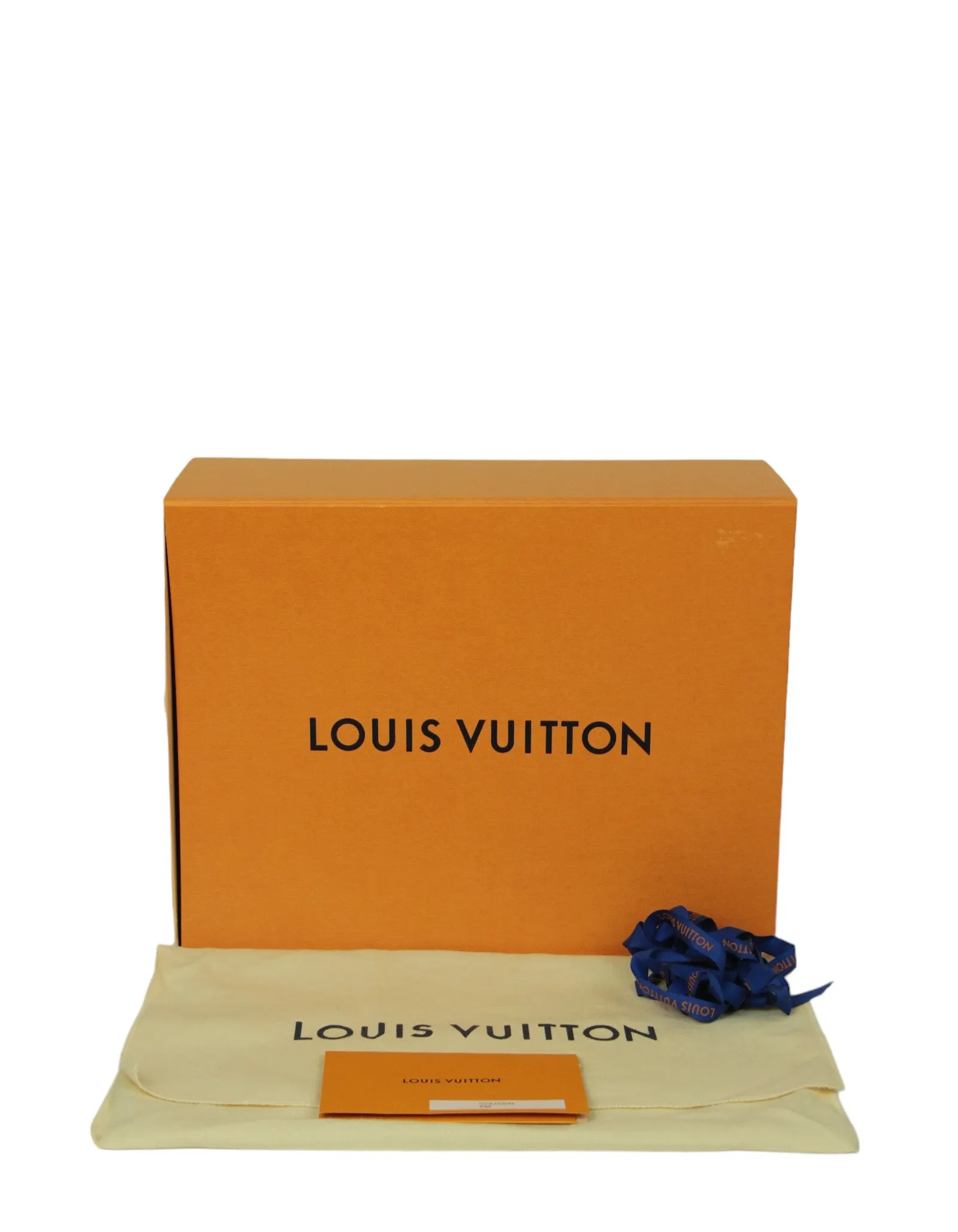 Louis Vuitton Navy Lambskin Monogram Coussin PM