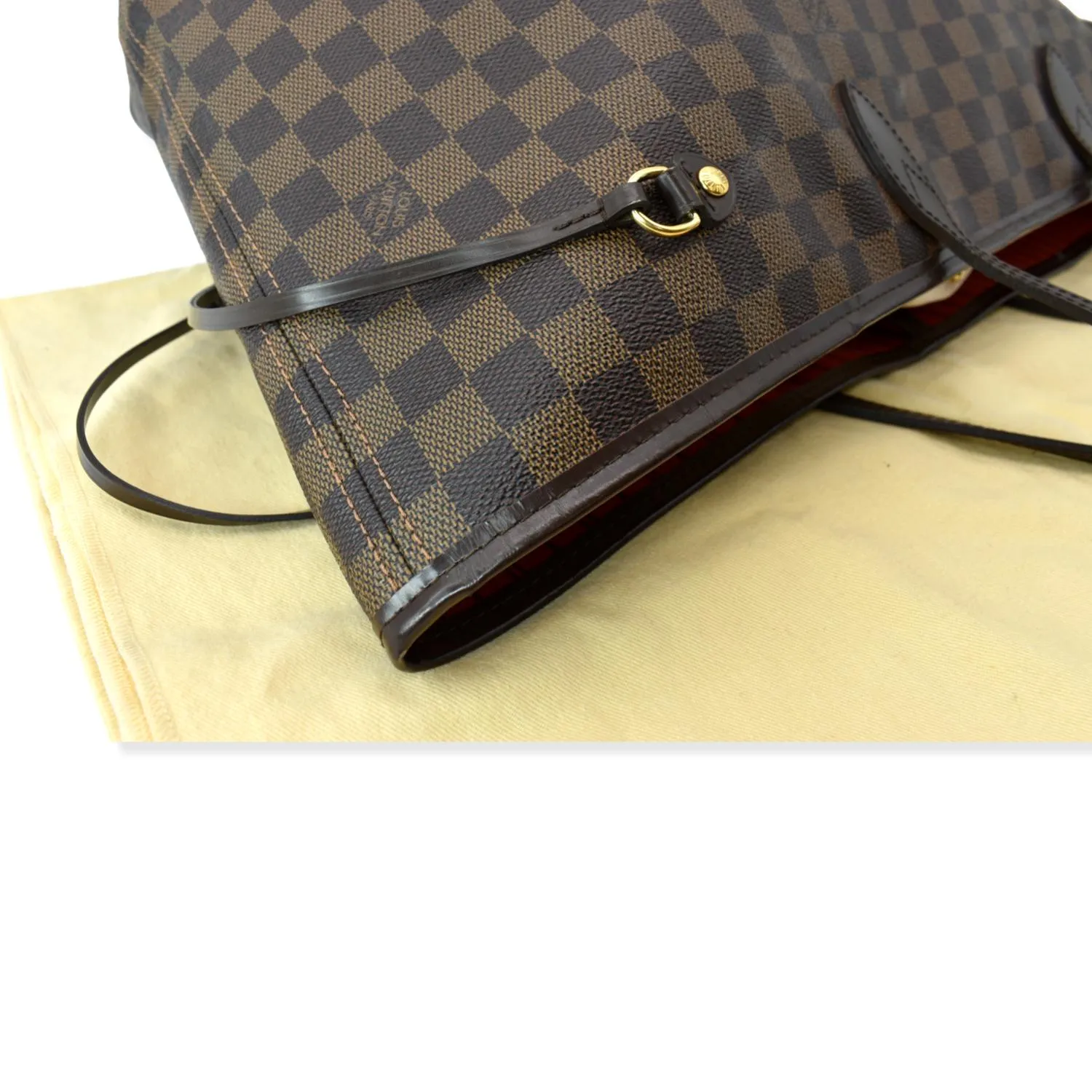LOUIS VUITTON Neverfull GM Damier Ebene Brown Tote Shoulder Bag