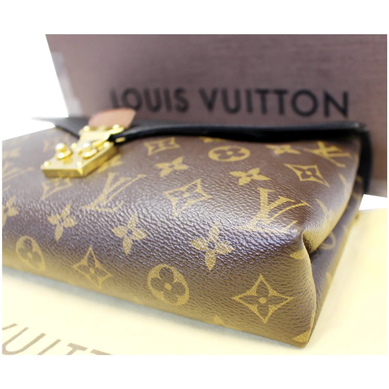 LOUIS VUITTON Pallas Chain Monogram Canvas Crossbody Bag