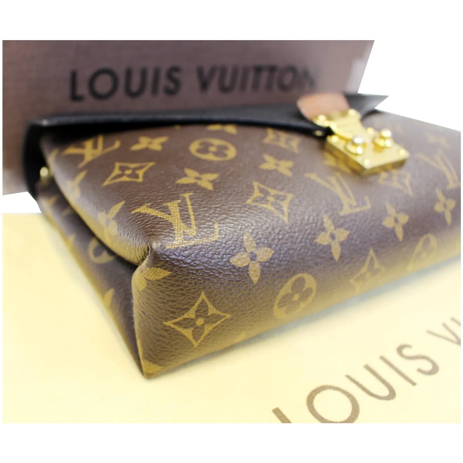 LOUIS VUITTON Pallas Chain Monogram Canvas Crossbody Bag