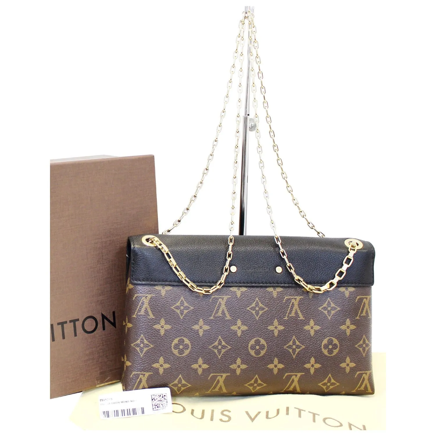 LOUIS VUITTON Pallas Chain Monogram Canvas Crossbody Bag