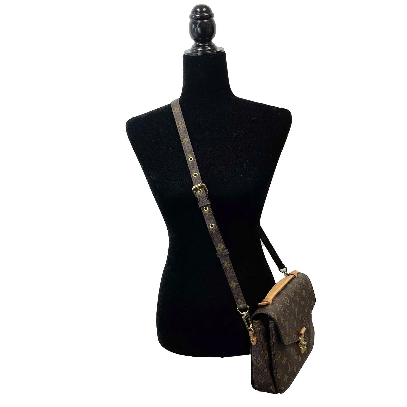 Louis Vuitton Pochette Métis Monogram Canvas Brown Top Handle / Crossbody Strap
