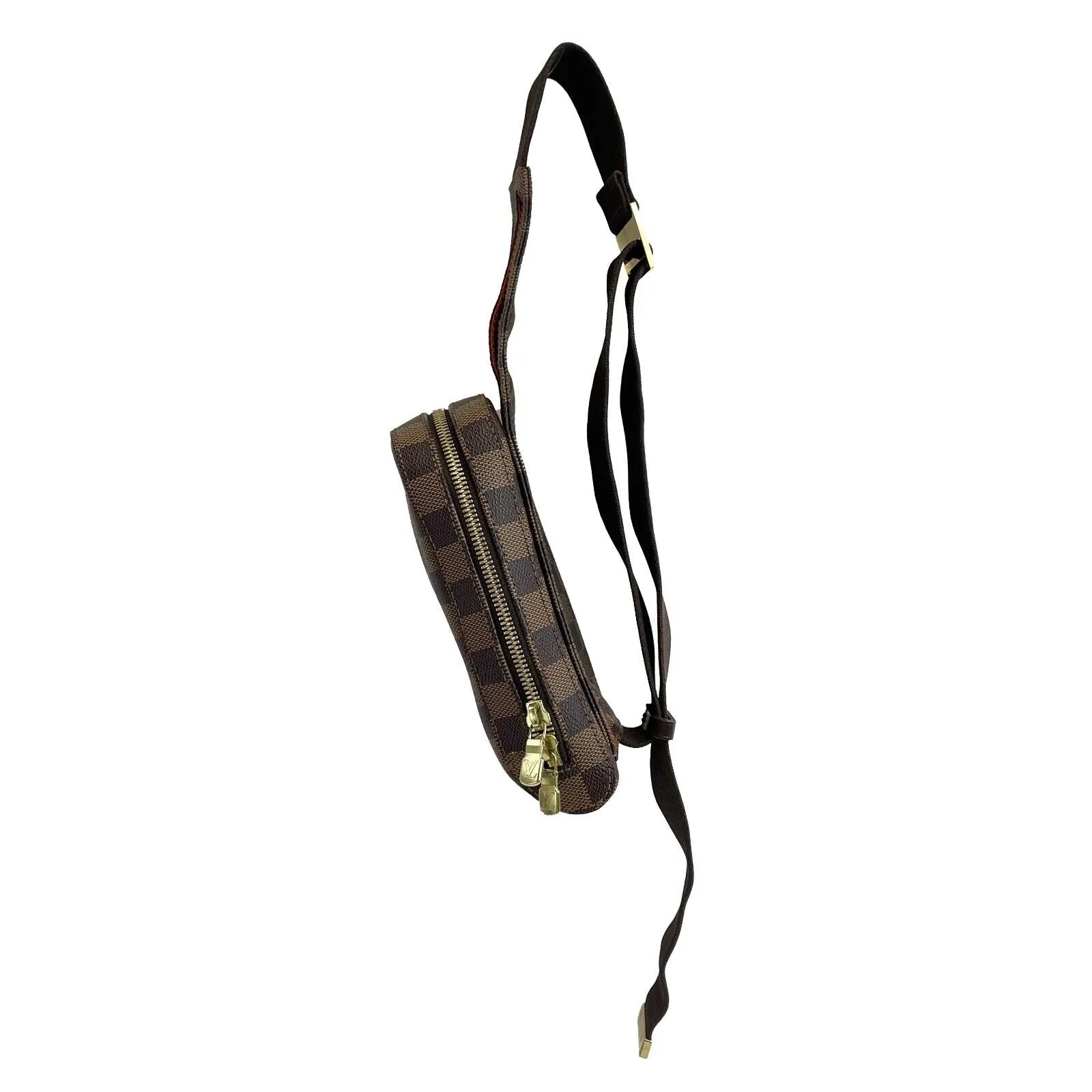 Louis Vuitton - Unisex Geronimo Canvas Crossbody / Fanny Bum Bag - Damier Ebene