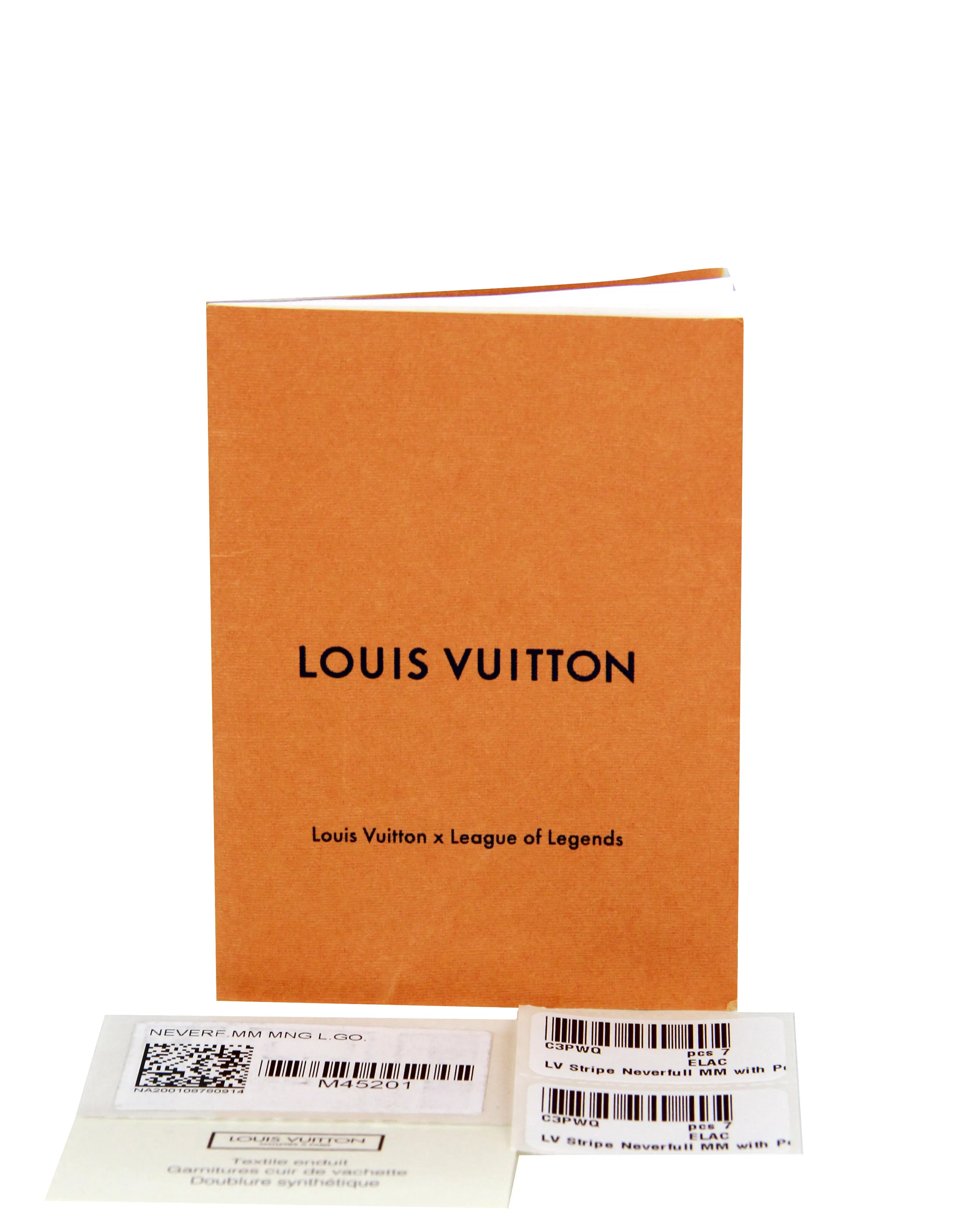 Louis Vuitton X LOL Gold/Silver Stripe Monogram Neverfull MM Tote Bag