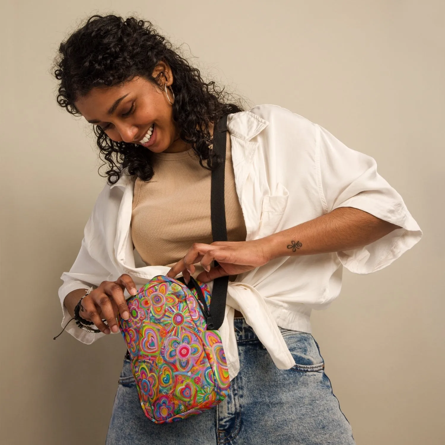 Love in Neon Mini Crossbody Bag