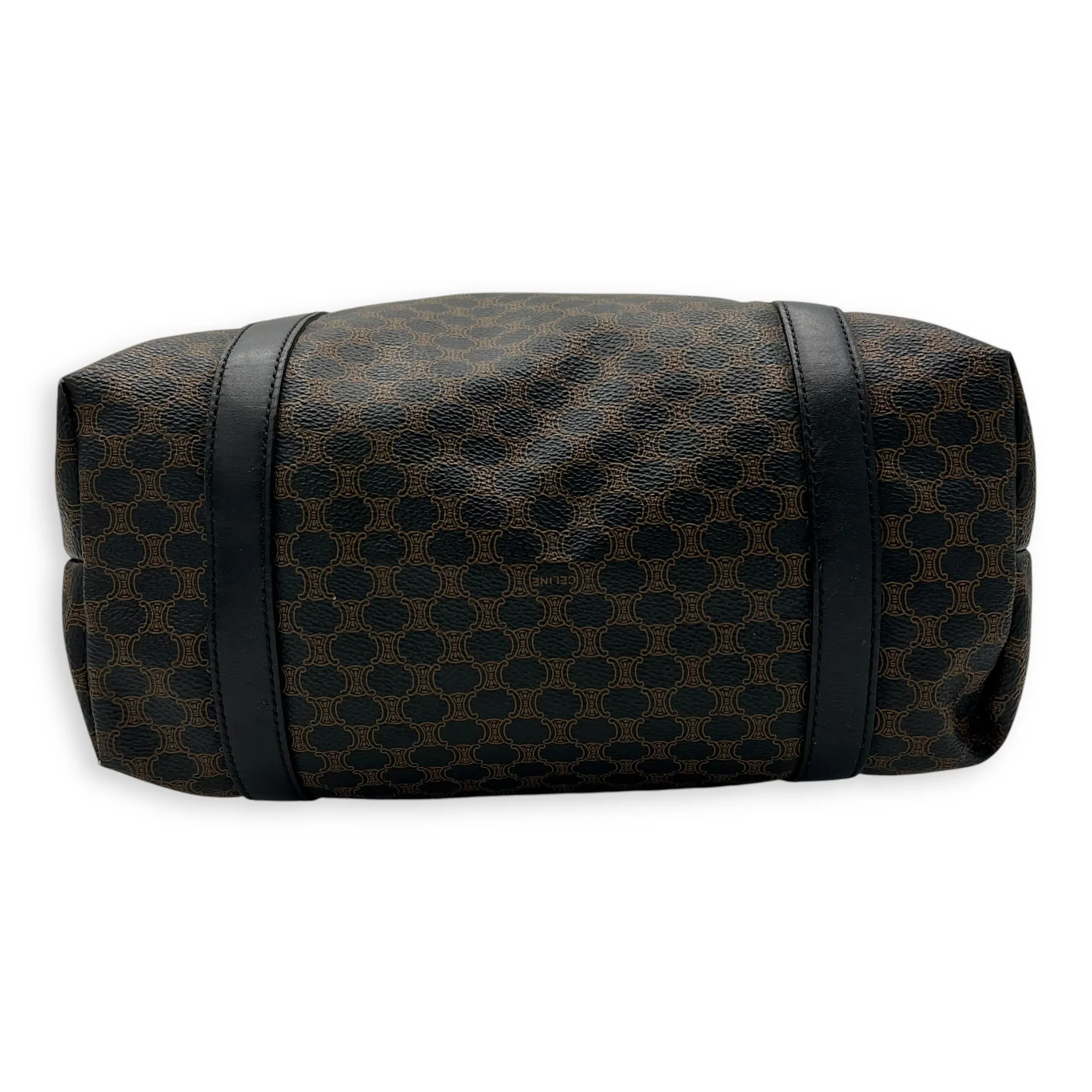Macadam Tote Bag Black in Coated Canvas, Gold hardware
