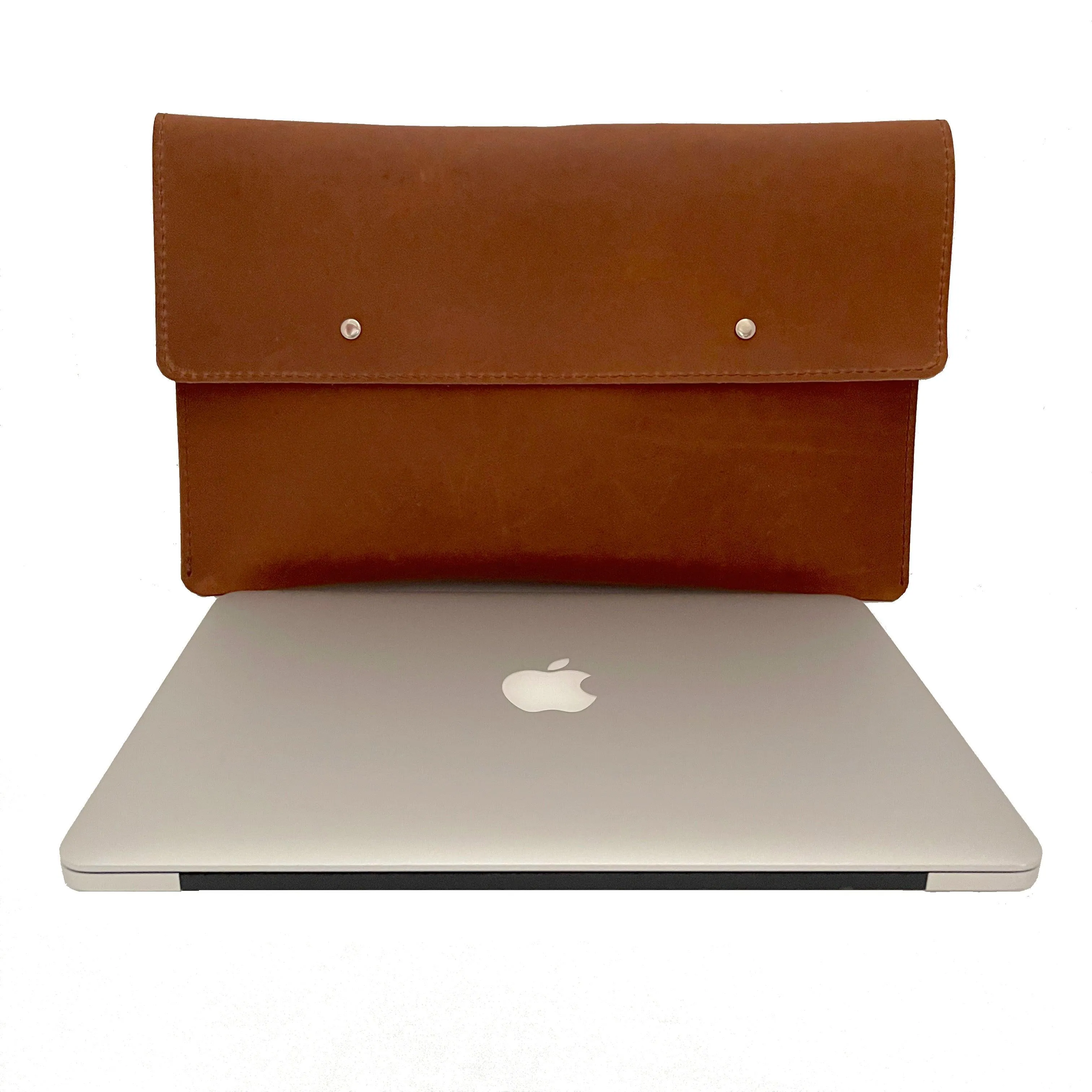 Macbook Leather Laptop Case in Tan