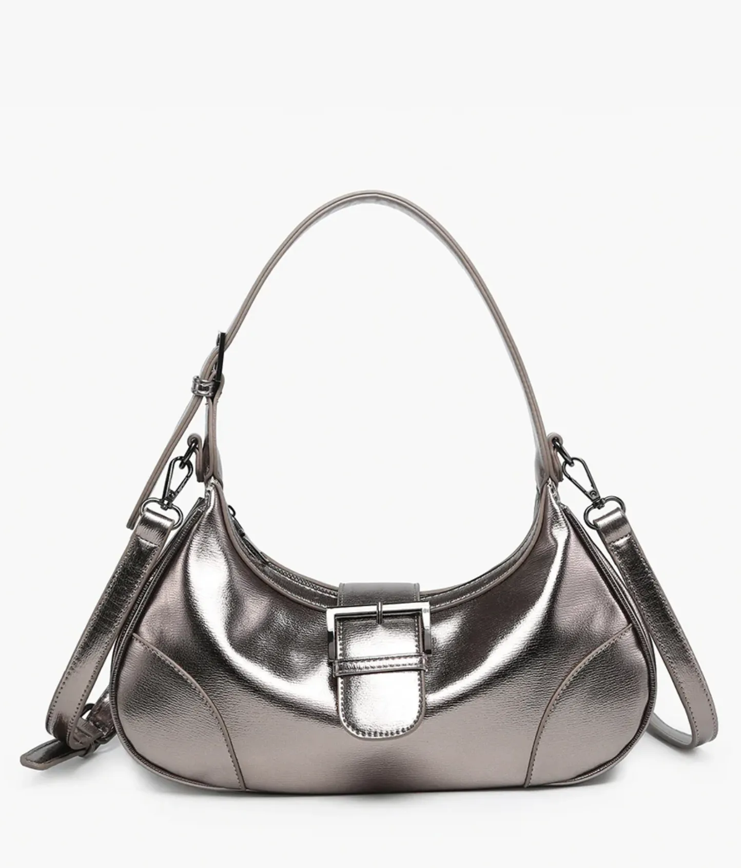 Madrid Vegan Buckle Shoulder Bag