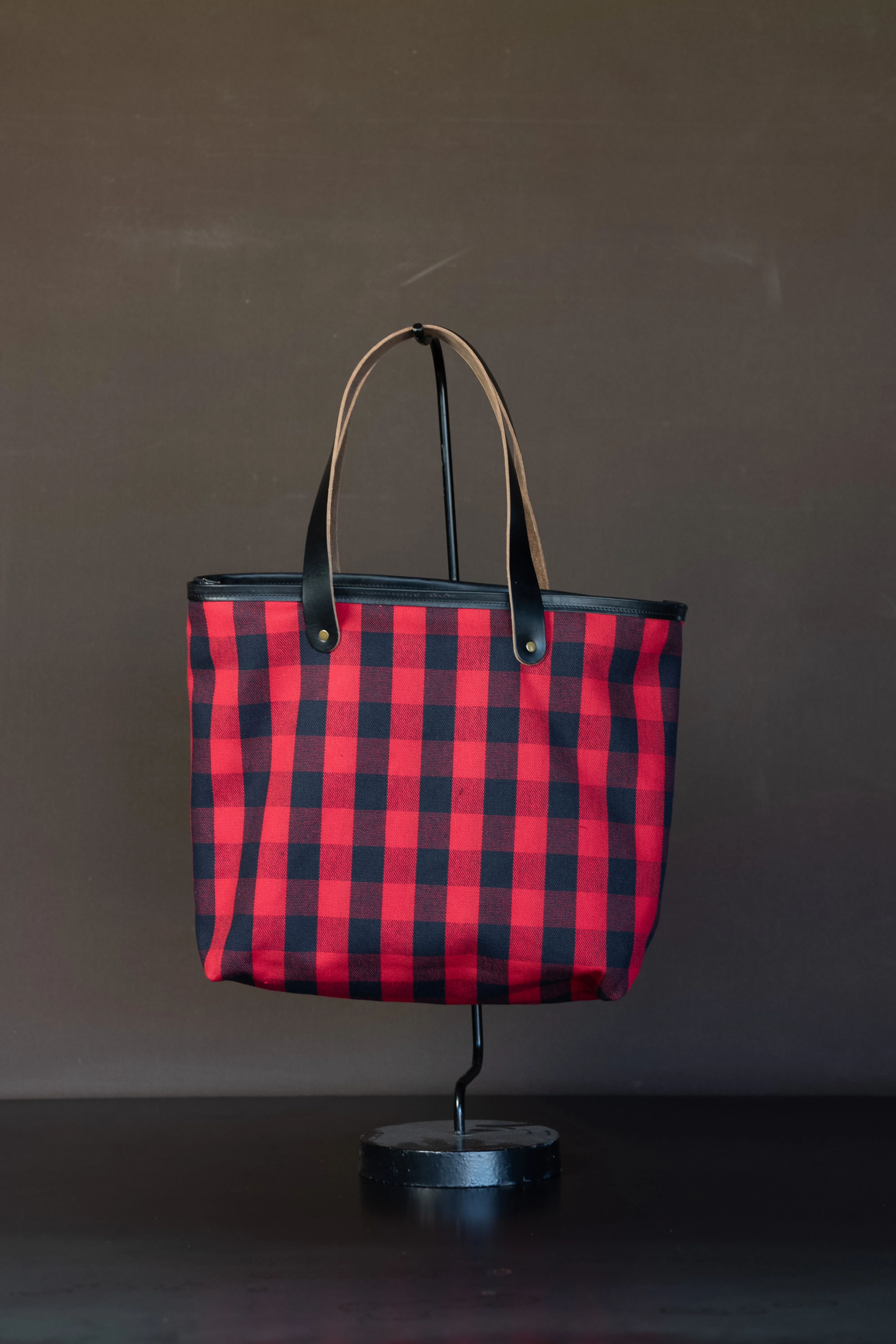 Market Tote - Buffalo Check