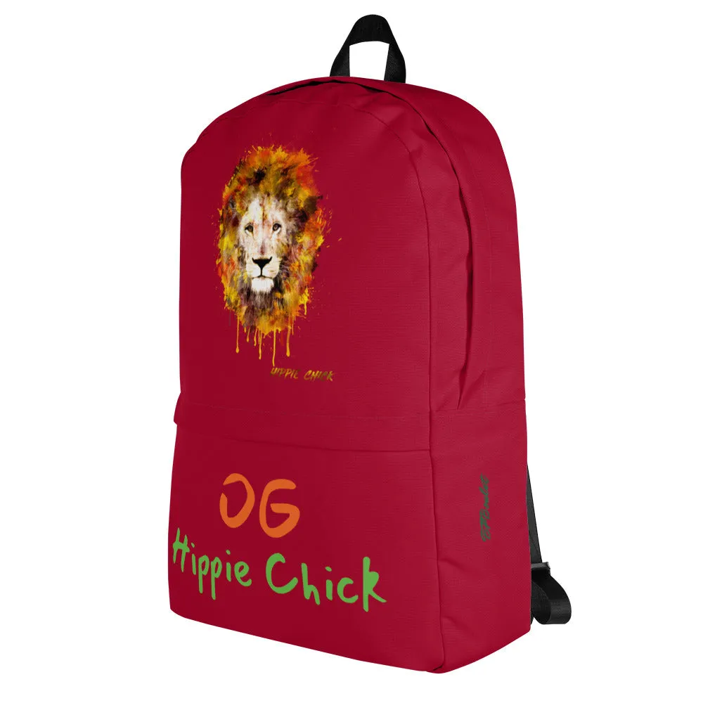 Maroon Backpack - OG Hippie Chick