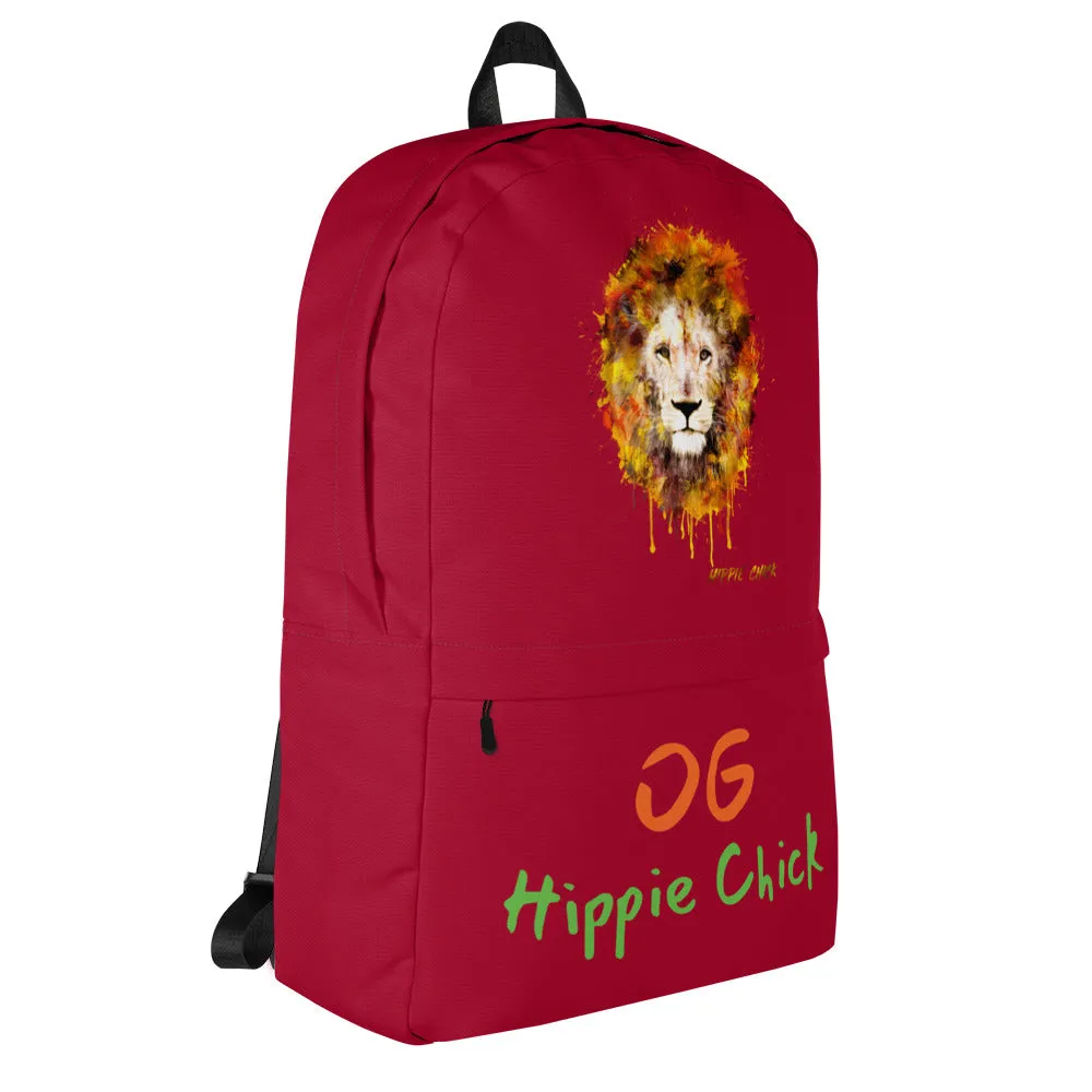 Maroon Backpack - OG Hippie Chick