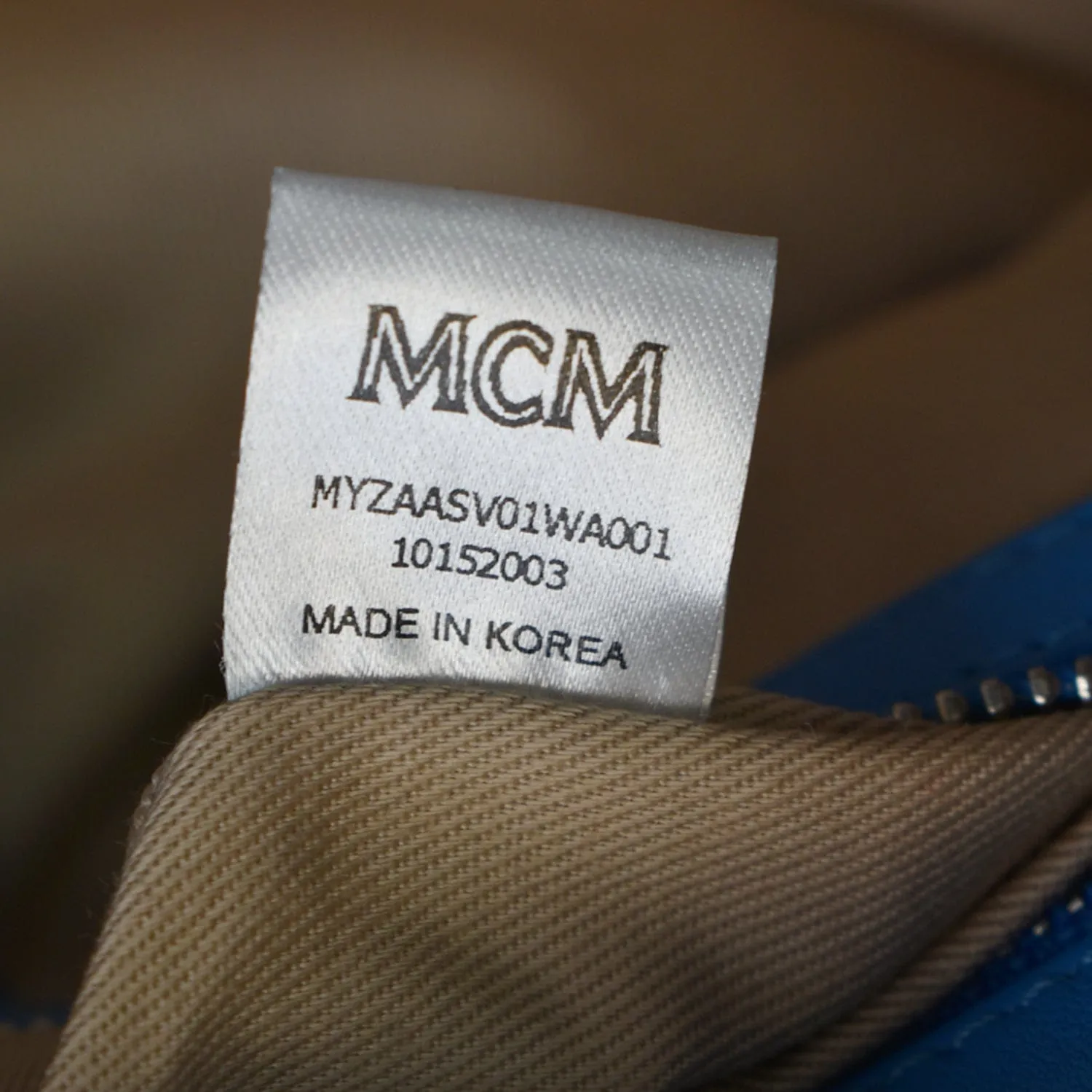 MCM Visetos Medium Canvas Crossbody Pouch Multicolor
