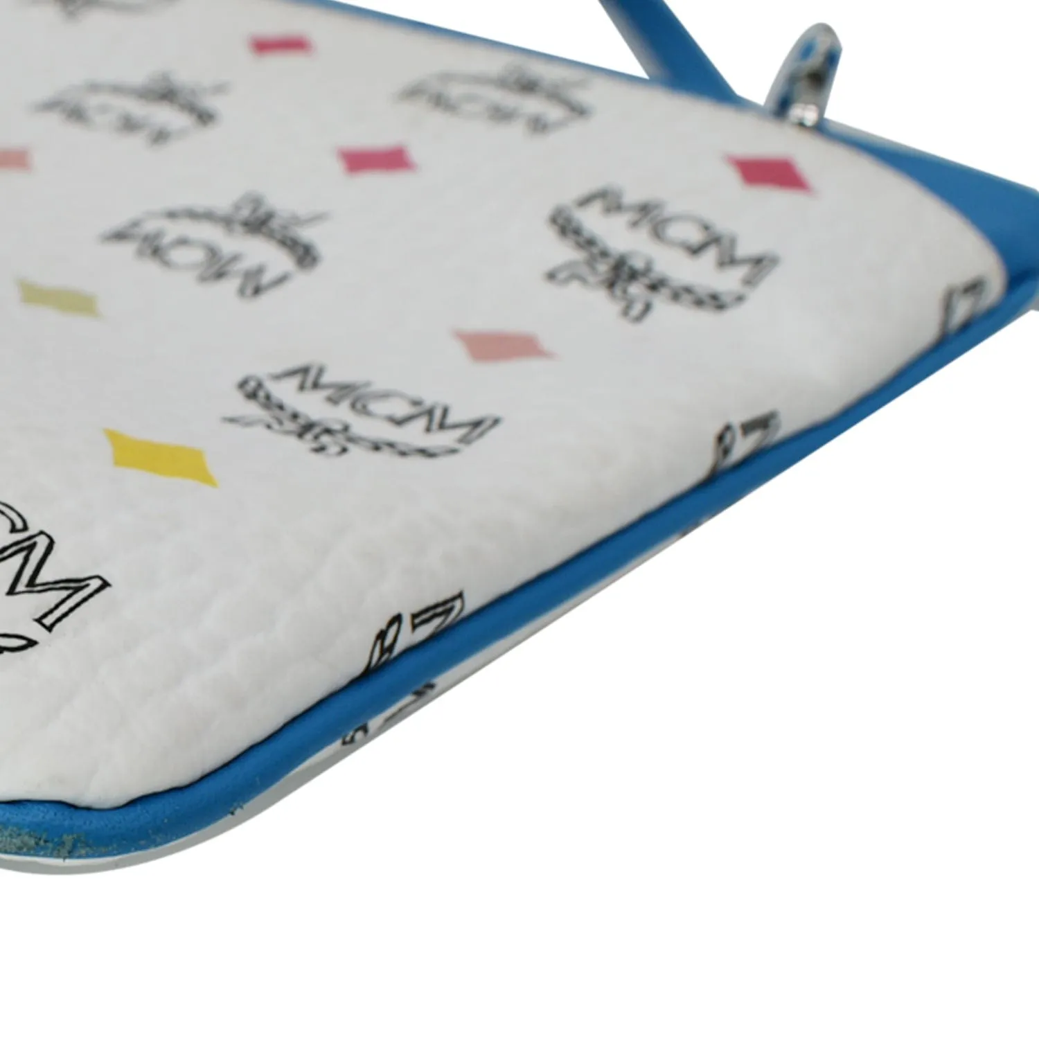 MCM Visetos Medium Canvas Crossbody Pouch Multicolor