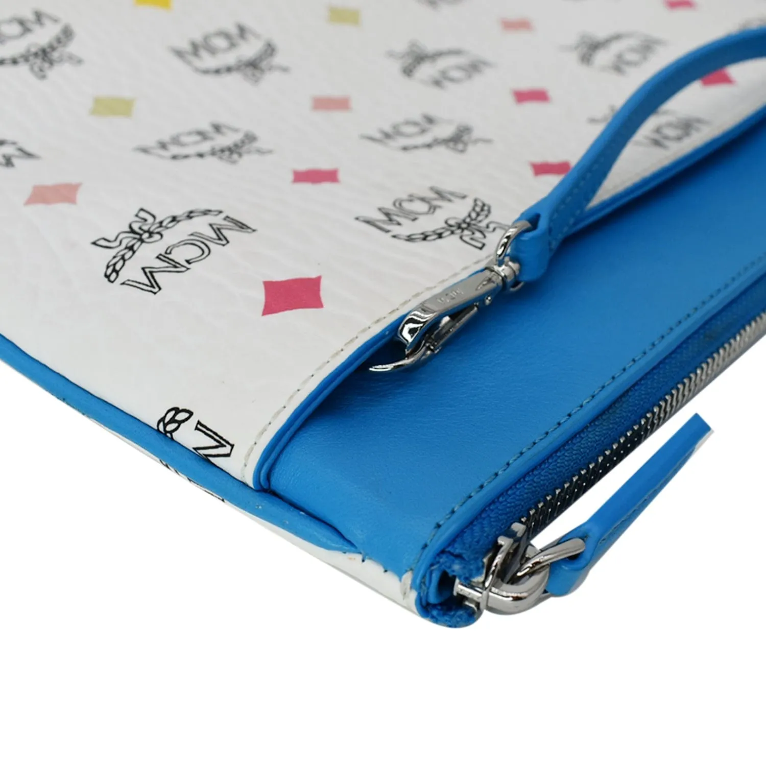 MCM Visetos Medium Canvas Crossbody Pouch Multicolor