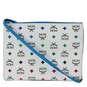 MCM Visetos Medium Canvas Crossbody Pouch Multicolor