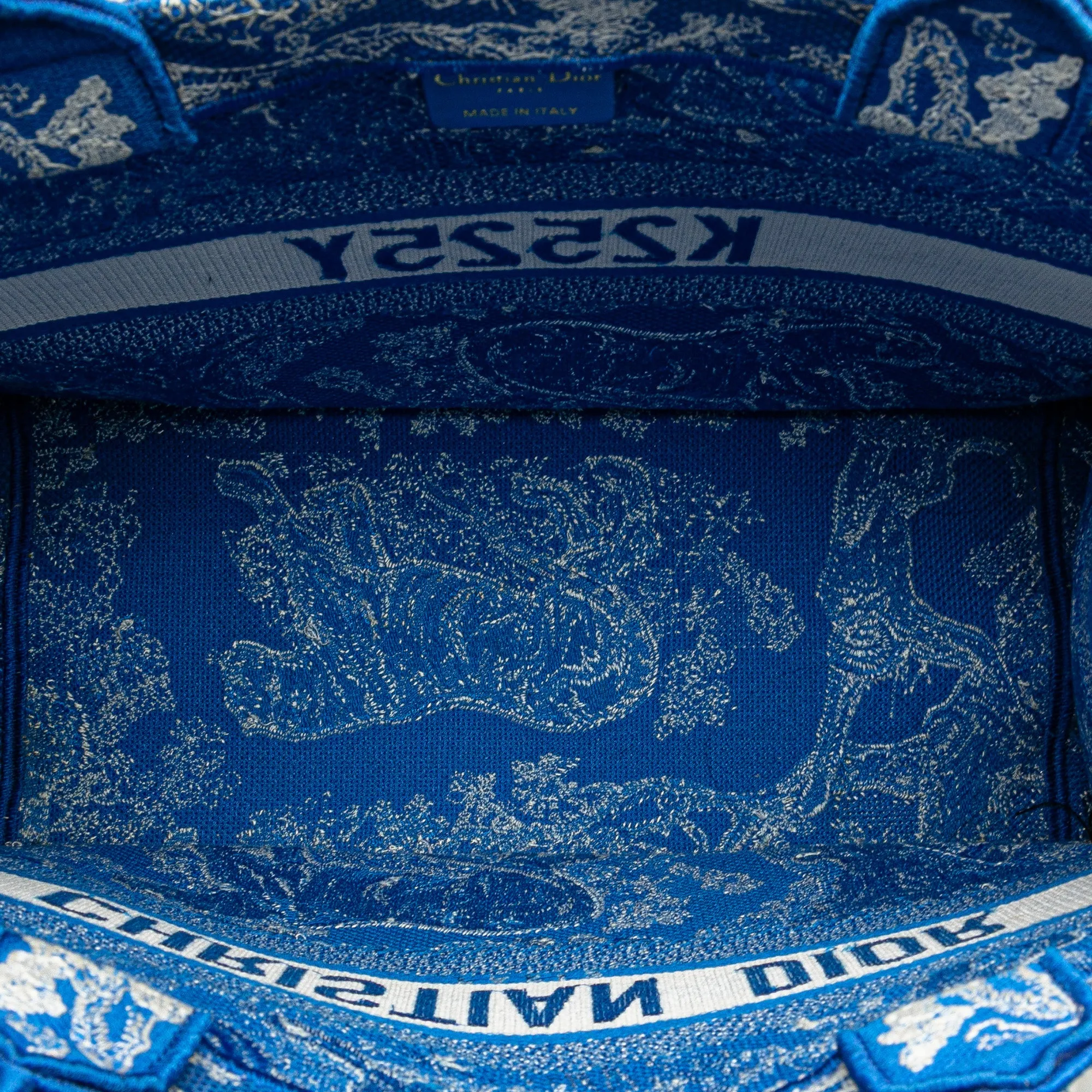 Medium Canvas Embroidered Dioriviera Toile De Jouy Book Tote