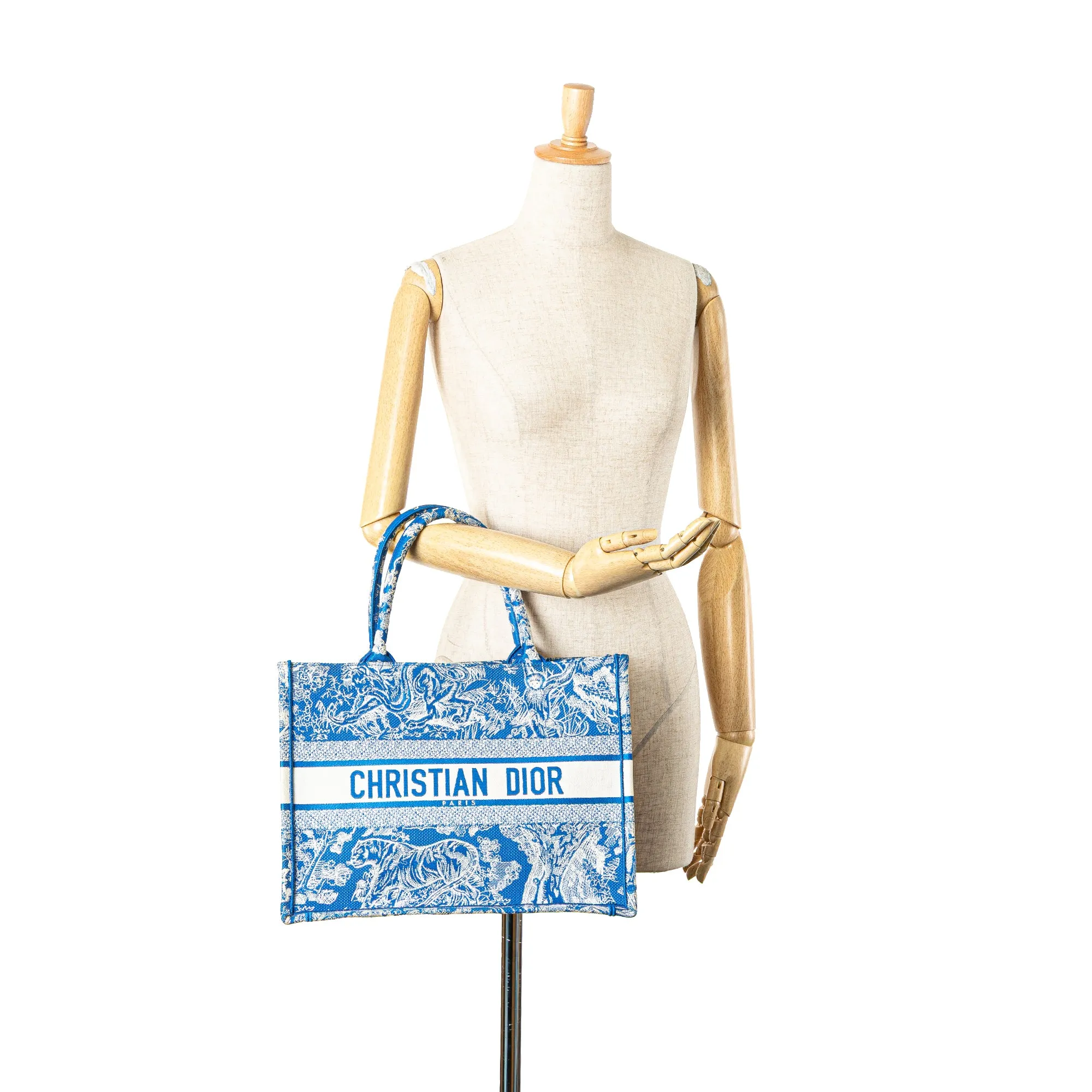 Medium Canvas Embroidered Dioriviera Toile De Jouy Book Tote