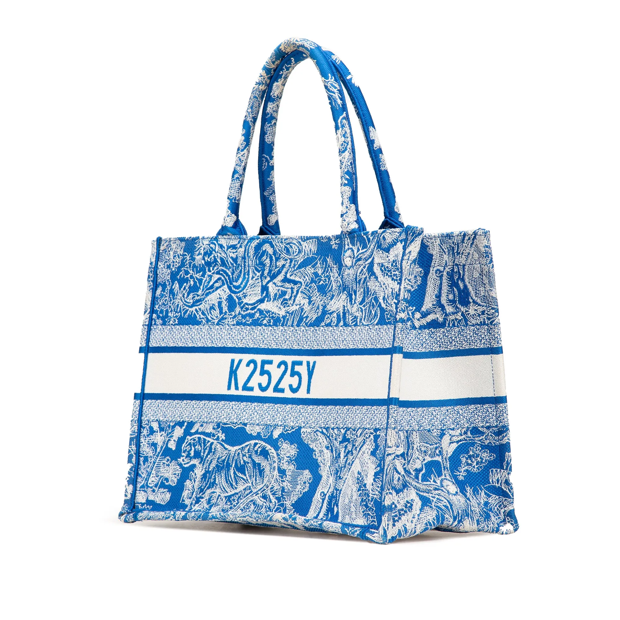 Medium Canvas Embroidered Dioriviera Toile De Jouy Book Tote