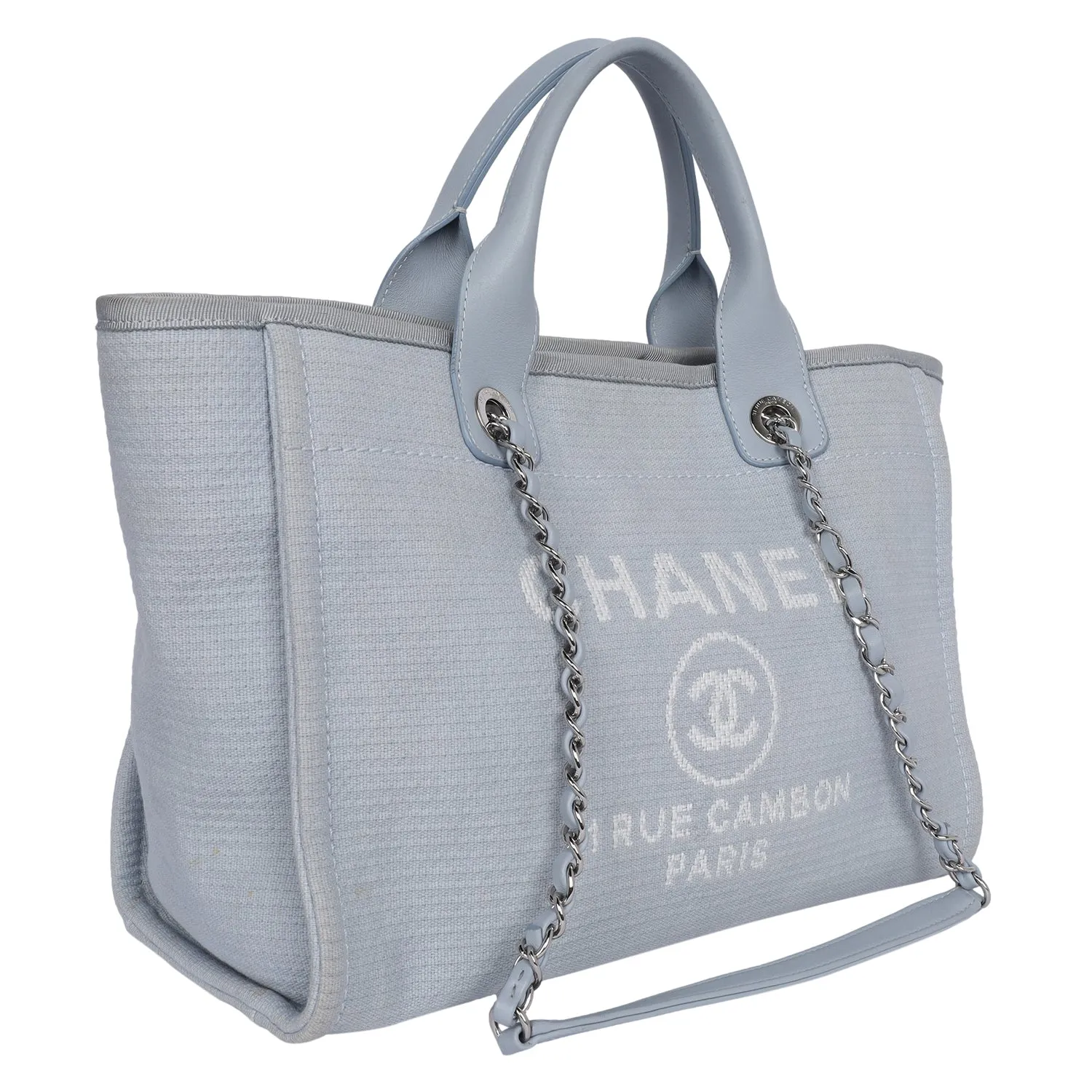 Medium Deauville Tote Baby Blue