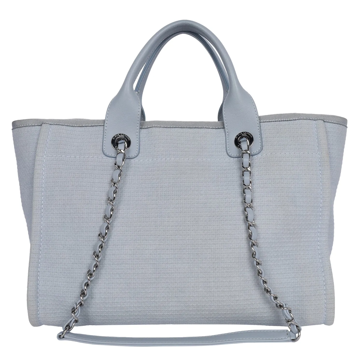 Medium Deauville Tote Baby Blue