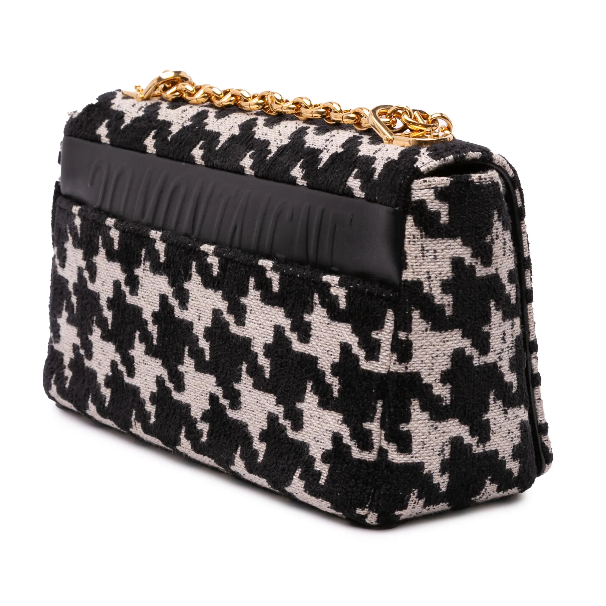 Medium Technical Canvas Macro Houndstooth Caro Bag