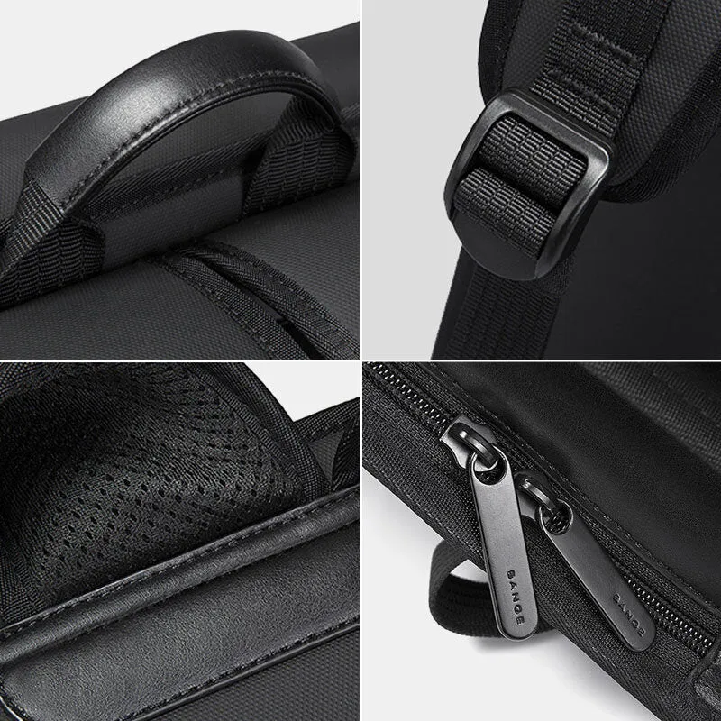 Men Waterproof Large Capacity Business 14 Inch Computer Bag Backpack