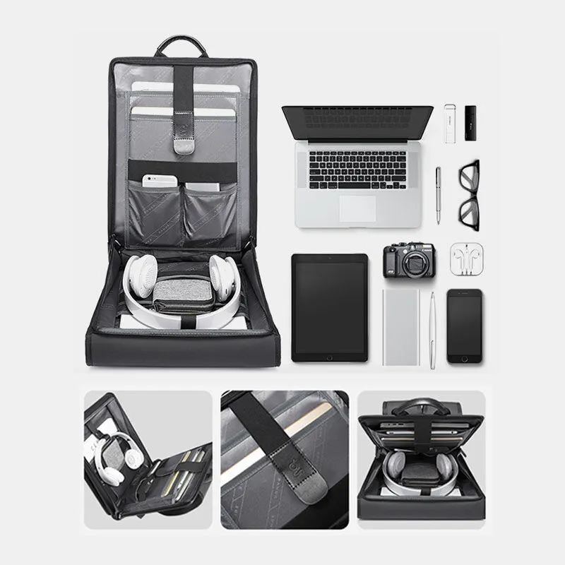 Men Waterproof Large Capacity Business 14 Inch Computer Bag Backpack