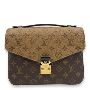 Metis MM Crossbody Bag in Coated Canvas, Gold hardware