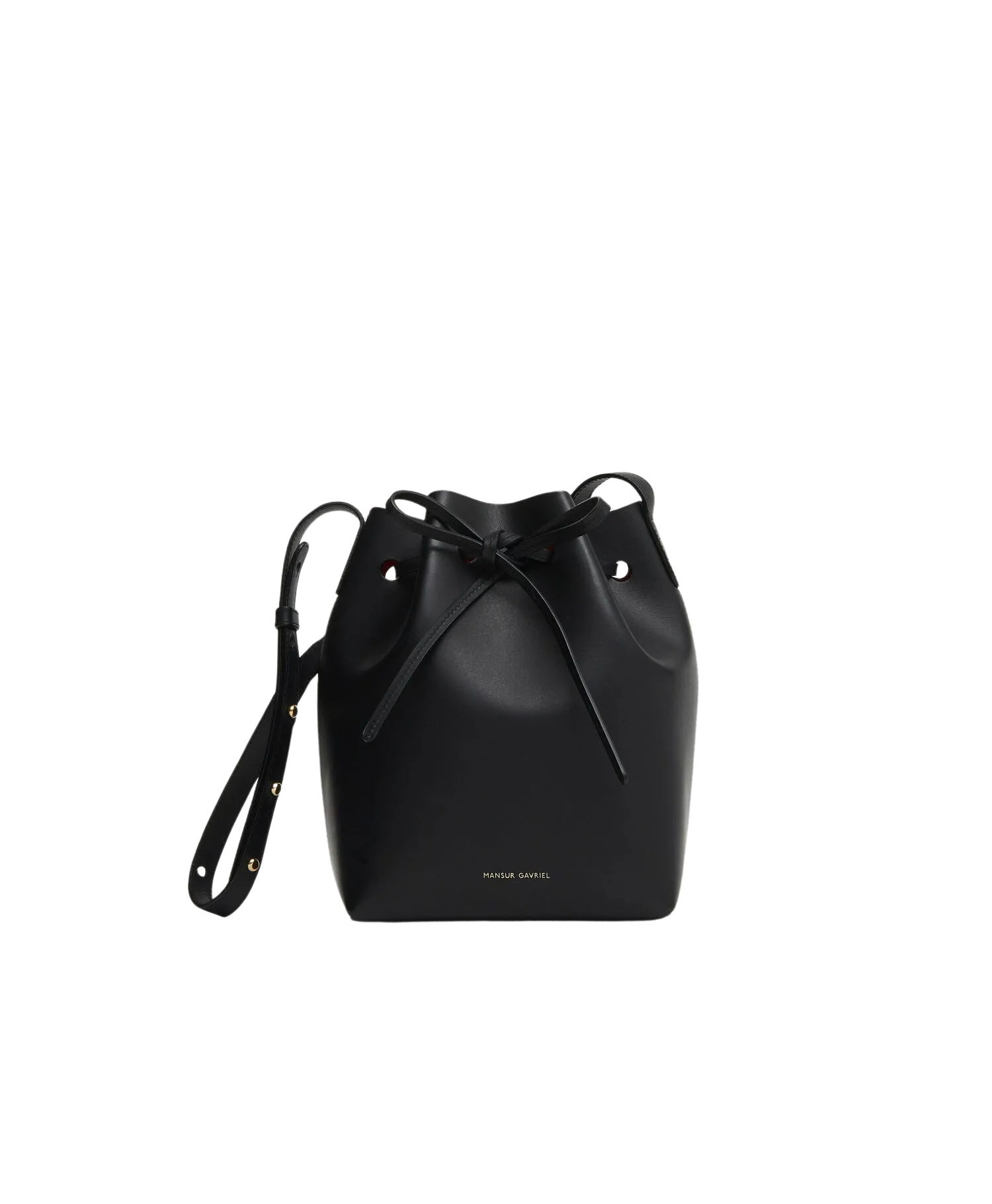 Mini Bucket Bag in Black/flamma