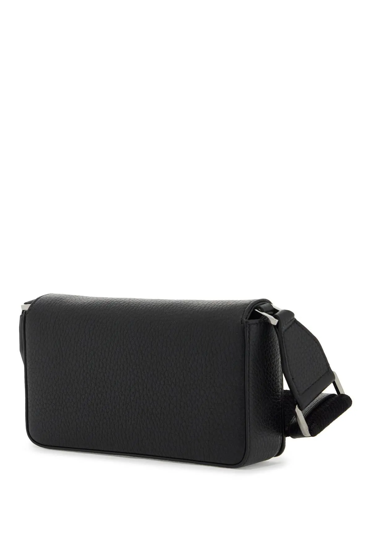 mini leather crossbody bag with shoulder strap.