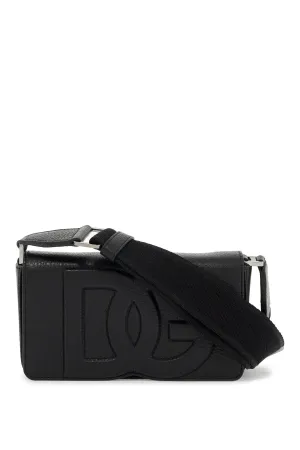 mini leather crossbody bag with shoulder strap.