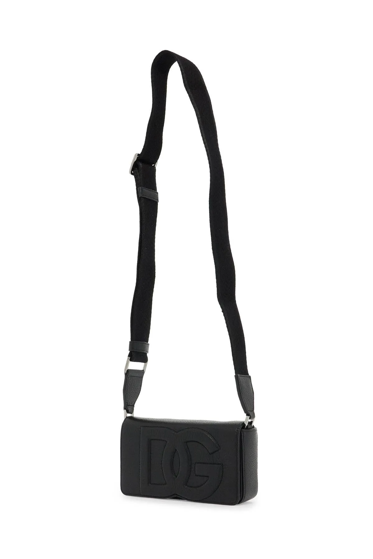 mini leather crossbody bag with shoulder strap.