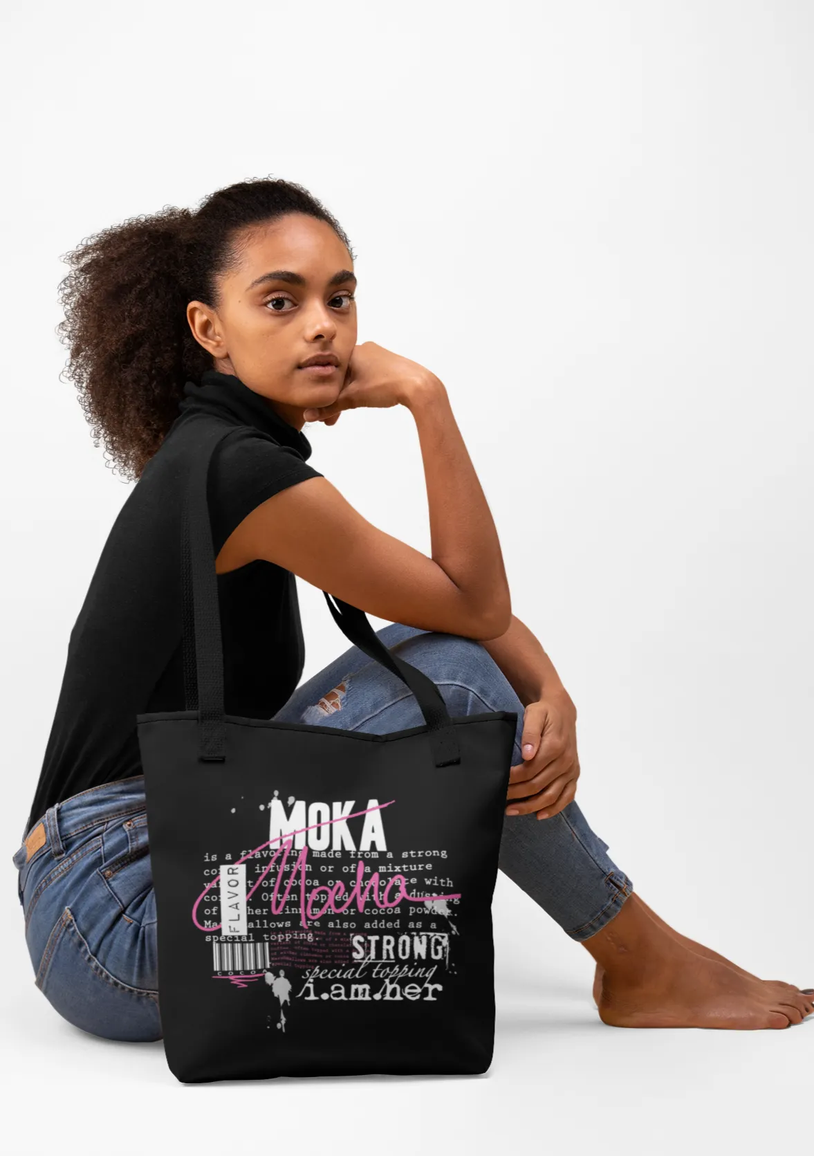 Mocha Canvas Tote Bag