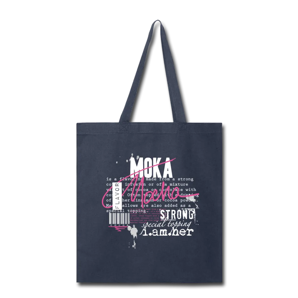 Mocha Canvas Tote Bag