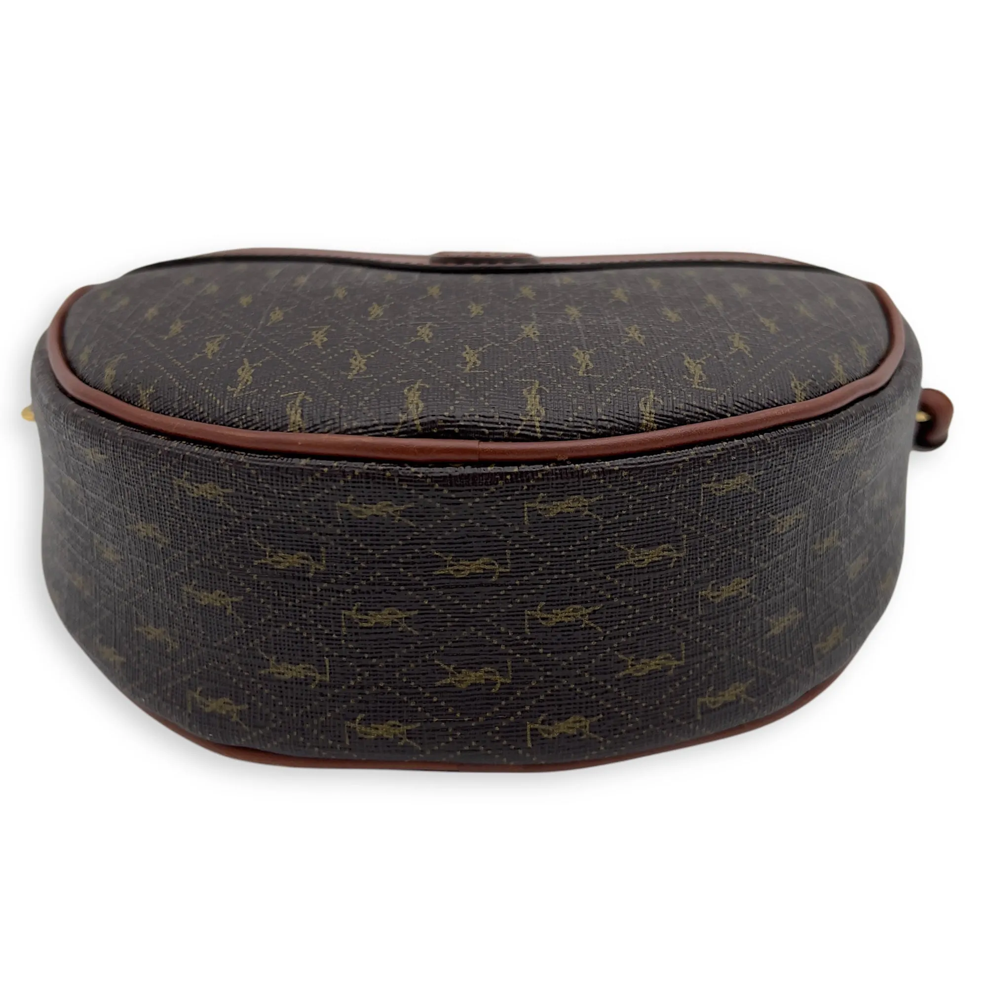 Mongramme Heart Crossbody Bag Black in Coated Canvas, Gold hardware