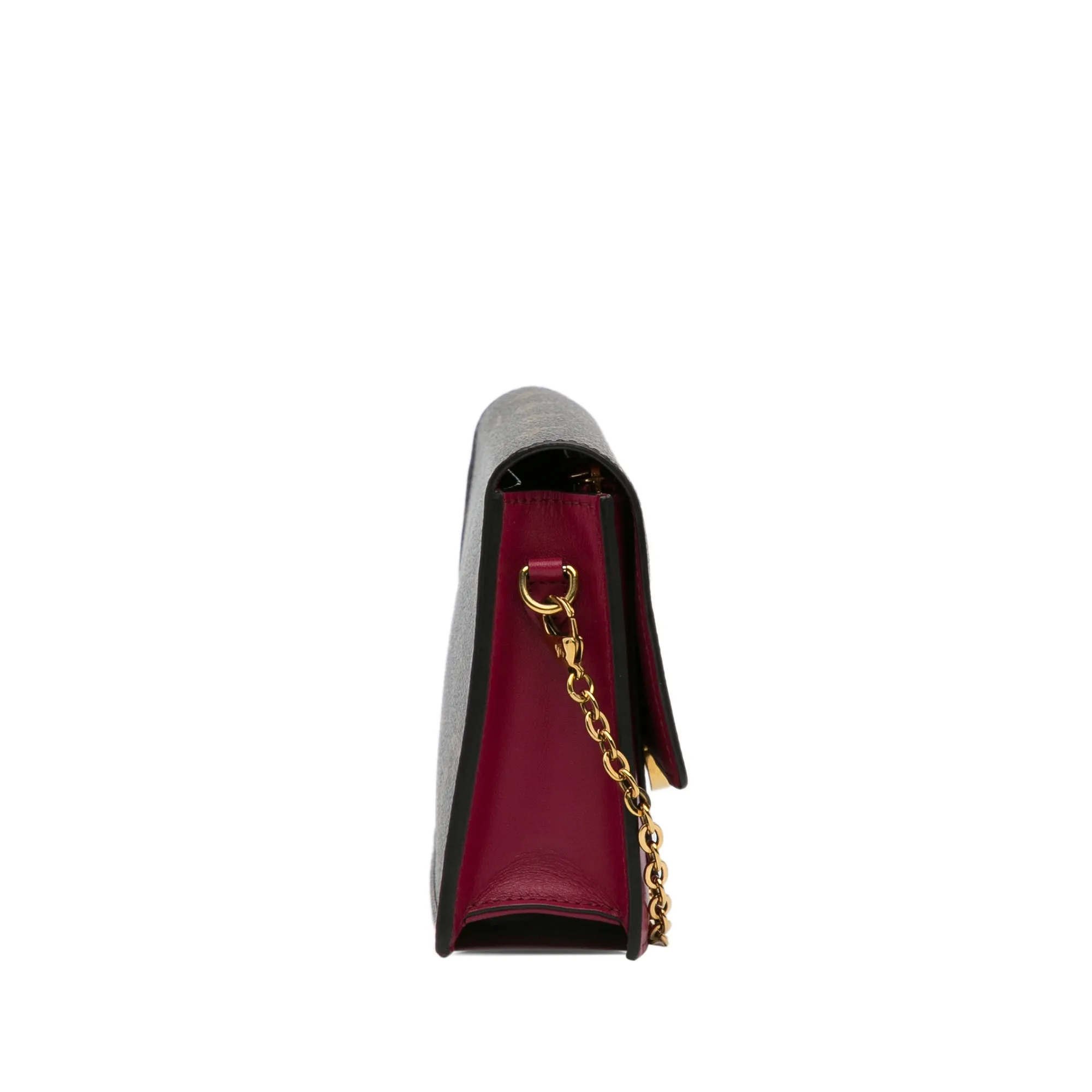 Monogram Flore Wallet On Chain