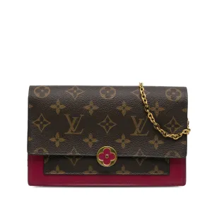 Monogram Flore Wallet On Chain