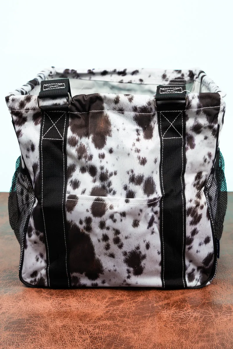 Moo York Minute Mini Collapsible Haul-It-All Basket with Mesh Pockets