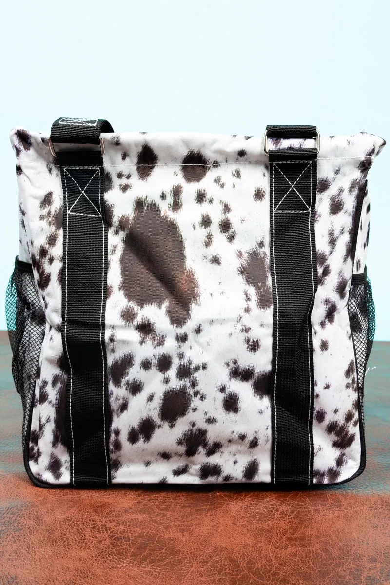 Moo York Minute Mini Collapsible Haul-It-All Basket with Mesh Pockets