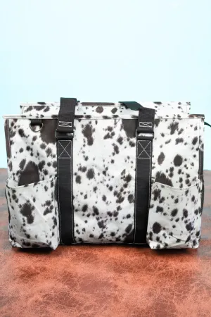 Moo York Minute with Black Trim Large Organizer Tote