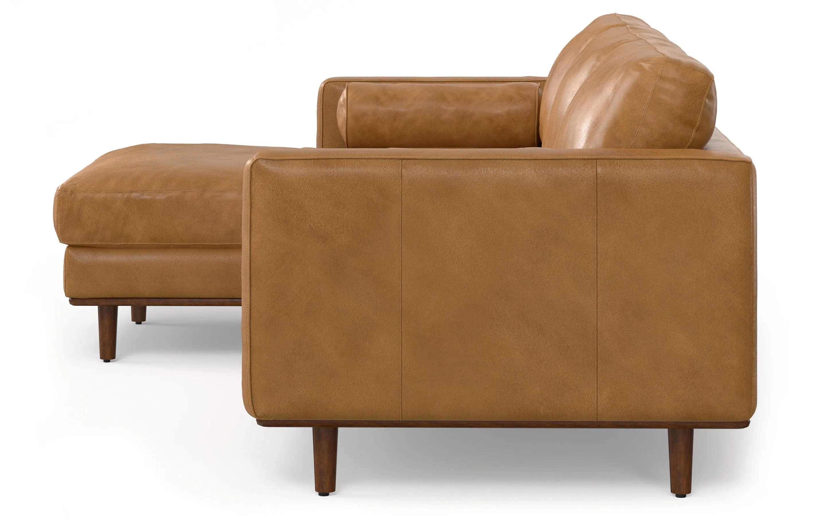 Morrison Left Sectional in Genuine Leather